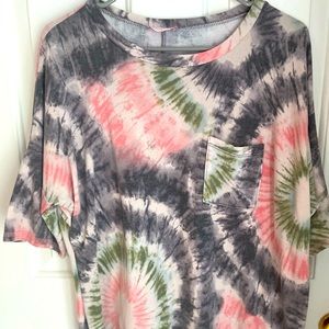 Tie dye relaxed fit tee